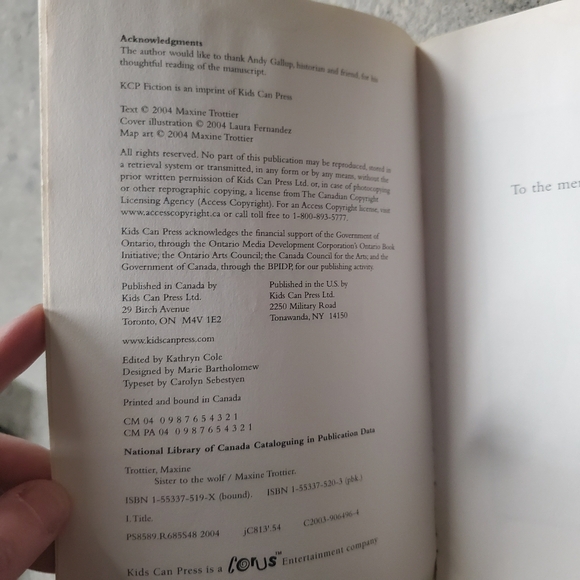 Sister to the Wolf by Maxine Trottier (paperback) - Picture 4 of 8